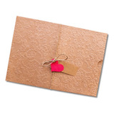 100 Envelope Convite Casamento Luva Branco Ou Kraft 15x21 5
