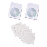 100 Envelope Papel Para Cd Dvd Com Visor Transparente