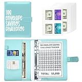 100 Envelopes Fichário De Desafio De Economia De Dinheiro Livro De Desafios De Poupança Com 100 Envelopes E Rastreador Fichário De Poupança L Economize 5050 Em Forma Divertida E Motivadora Kit De