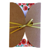 100 Envelopes Kraft 180 G Rústico Convite Casamento Ev48