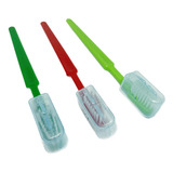 100 Escova Dental Adulto Macia Com Protetor De Cerdas Kit
