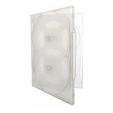 100 Estojo Caixa Capa Box Dvd Pack Transparente Sextuplo 6