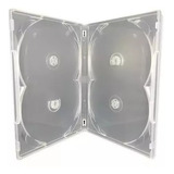 100 Estojo Dvd Quadruplo Transparente Scanavo