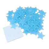 100 Estrelas Azul Adesiva Fluorescente Teto Brilha No Escuro