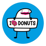 100 Etiquetas Lacre Segurança Para Delivery Donuts 5x5