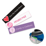 100 Etiquetas Personalizada Termocolante Para Tecido 5x1cm