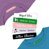 100 Etiquetas Termocolante 5x1cm Uniforme Escolar Infantil