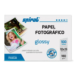 100 Folhas Papel Foto Fotográfico Glossy A6 10x15 180g Cor Branco