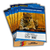 100 Folhas Papel Foto Glossy Adesivo Master Print 80g A4