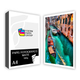 100 Folhas Papel Foto Matte 180g A4 Fosco Prova Dagua oferta Cor Branco