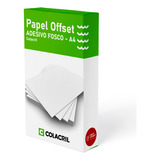 100 Folhas Papel Offset Adesivo A4 Fosco