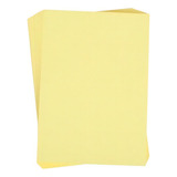 100 Folhas Papel Tipo Color Plus Colorido Na Massa 180g A4 Cor Amarelo Claro