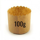 100 Forma De Papel Kraft Para Assar Mini Panetone De 100g