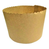 100 Forma De Papel Kraft Para Assar Panetone De 500g