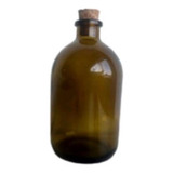 100 Frascos De Vidro Âmbar Penicilina 100ml C Rolha
