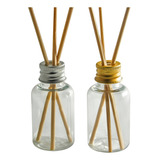 100 Frascos Para Difusor 30 Ml Pet Redondo Tampa Alumínio