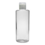 100 Frascos Pet 100 Ml Cilíndrico Reto Flip Top Transparente