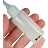 100 Frascos Plástico De 50ml Conta Gotas Tampa