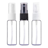 100 Frascos Plástico Pet Cilíndrico 25ml Válvula Spray