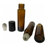 100 Frascos Vidro Âmbar Rollon 10ml Premium grosso 