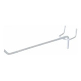 100 Ganchos Expositor P Painel Perfurado Eucatex 15cm Branco