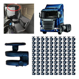 100 Grampos Presilha Rodízio Gancho Trilho Cortina Scania S5