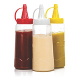 100 Kits 3 Bisnagas Ketchup Mostarda Maionese Molho Pimenta