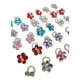 100 Laços Pet Shop Florzinhas Lacinhos Elásticos Penteado
