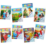 100 Livrinhos Bíblico Infantil De Colorir