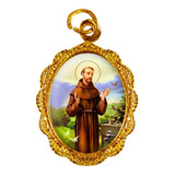 100 Medalhas De Alumínio São Francisco De Assis Dourado