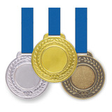 100 Medalhas Metal 44mm Lisa