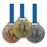 100 Medalhas Vôlei Metal 35mm Ouro Prata Bronze