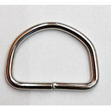 100 Meia Argola 30mm argola D Niquel Bolsa Cadarço