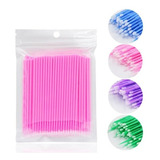 100 Microbrush Para Alongamento E Permanente De Cílios