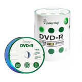 100 Mídia Virgem Dvd Smartbuy Logo Verde 4 7gb 120min