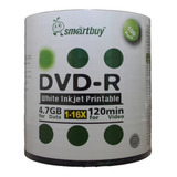 100 Mídia Virgem Dvd Smartbuy Printable Dvdr Jogos Ps2 Filme