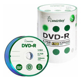 100 Mídia Virgem Dvd Smartbuy Verde Logo 4 7gb 120min