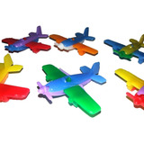 100 Mini Avião Aviãozinho Plástico Infantil P Lembrancinha