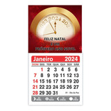 100 Mini Calendário 2024 Personalizado Anual Brindes