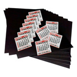 100 Mini Folhinha Geladeira 5x5 20 Imã Manta Magnética A4