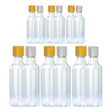 100 Mini Frascos Garrafinhas 50ml De Plástico Com Tampa
