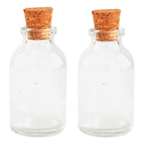 100 Mini Garrafas Vidro 20ml Tampa Rolha Artesanato Decoraca