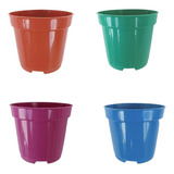 100 Mini Vasos Pote 6 Suculentas Cactos Plantas Coloridos