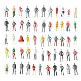 100 Miniaturas Pessoas Humanos Personagens Escala Ho 1 75 Para Maquete