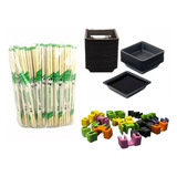 100 Molheiras P Shoyu 100 Pares Hashi 50 Adaptadores