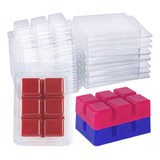 100 Pacotes De Moldes Wax Melt Clamshells Plástico Vazio Tr