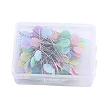 100 Pçs Alfinetes De Costura De Patchwork Pinos De Cabeça De Botão De Laço De Flor Para Quilting Pinos De Costura Decorativos De Cabeça Chata Fina Ferramentas DIY Acessórios De Costura 2 