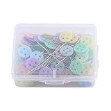 100 Pçs Alfinetes De Costura De Patchwork Pinos De Cabeça De Botão De Laço De Flor Para Quilting Pinos De Costura Decorativos De Cabeça Chata Fina Ferramentas DIY Acessórios De Costura 4 