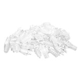 100 Pçs Capa Protetora Snap In Transparente P  Conector Rj45