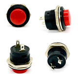 100 pçs Chave Botão Push Buttom R13 507 Vermelho Promoção